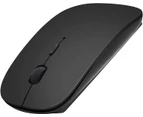 Bluetooth Mouse for Laptop/iPad/iPhone/Mac(iOS 13.1.2 and Above)/Android PC,Wireless Mouse Slim USB Rechargable Quiet Mice Compatible - Black