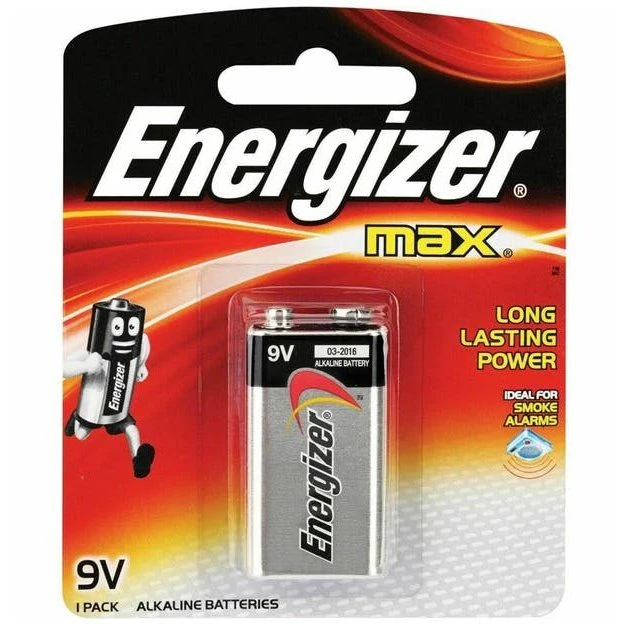 Energizer Max 9v Battery Pack of 1