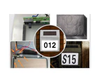 Solar Powered House Number LED Light Stainless Steel Address Signs