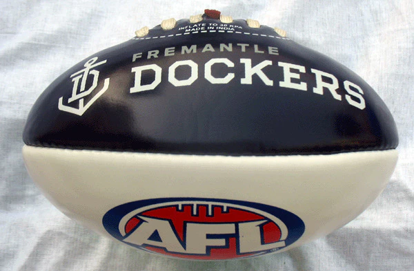 Fremantle Dockers Small 20cm PVC Football