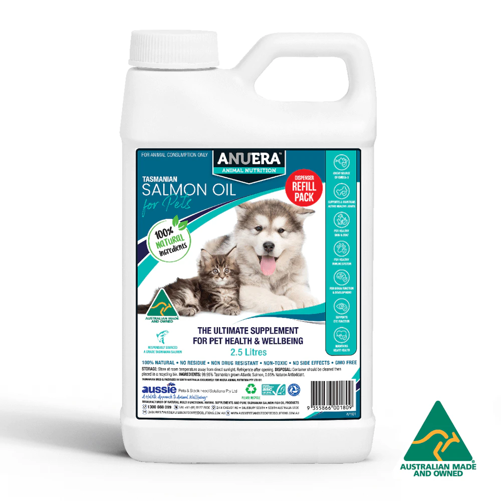 ANUERA Tasmanian Salmon Oil for Pets 2.5 Litres