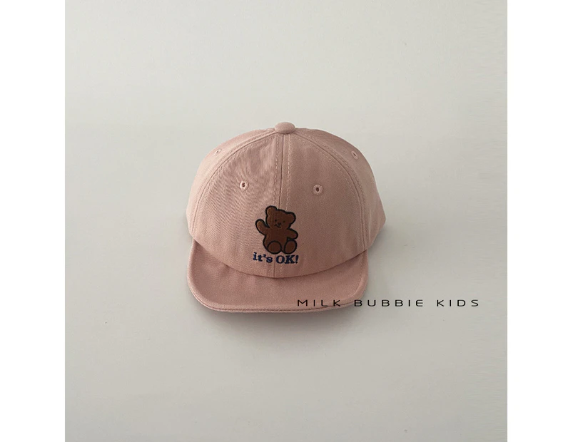 boys and Girls Baseball Cap, Kids Summer Hat & Sunshade Cap Pink cap1