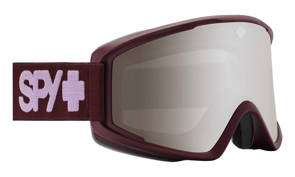 Spy 2024 CRUSHER ELITE Matte Merlot w/ HD Silver Spectra Mirror