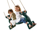Plastic Duo Back to Back Swing Seat - Green