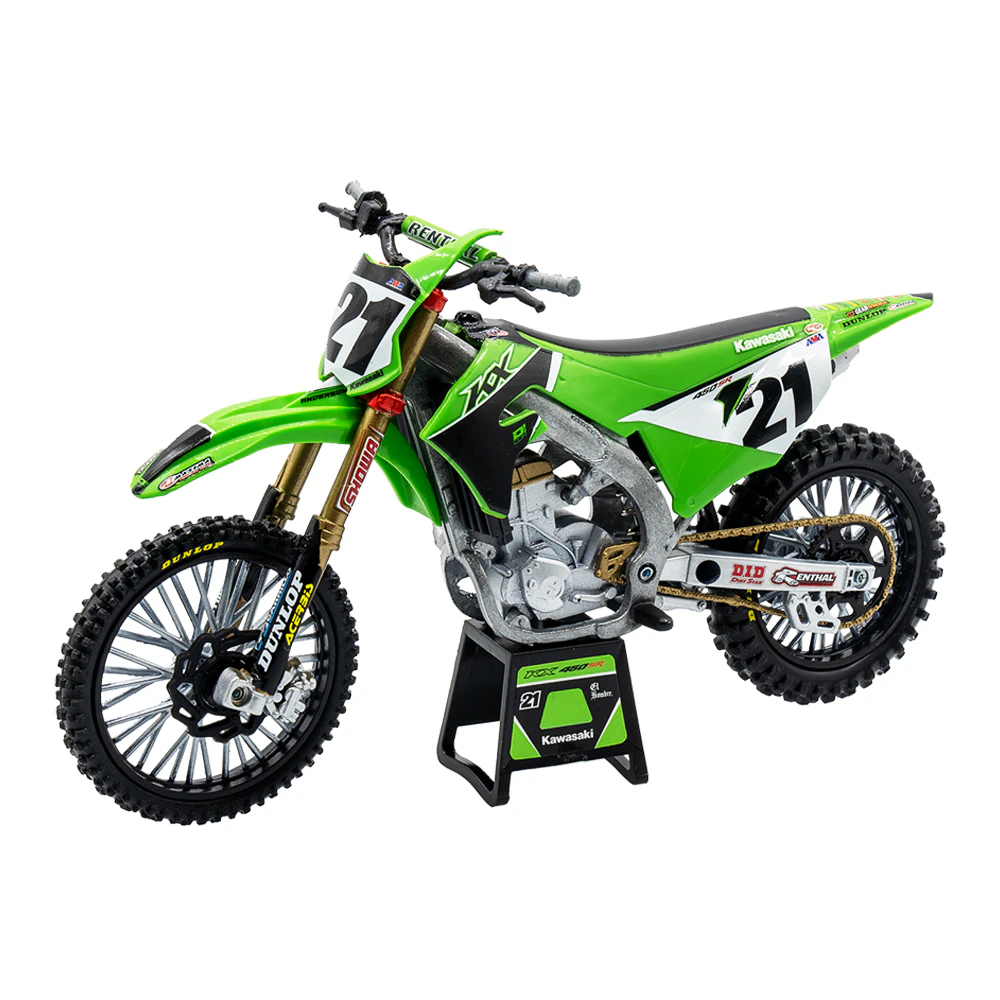 New Ray 1:12 Scale Kawasaki Racing Jason Anderson Diecast Motorcycle Toy Model