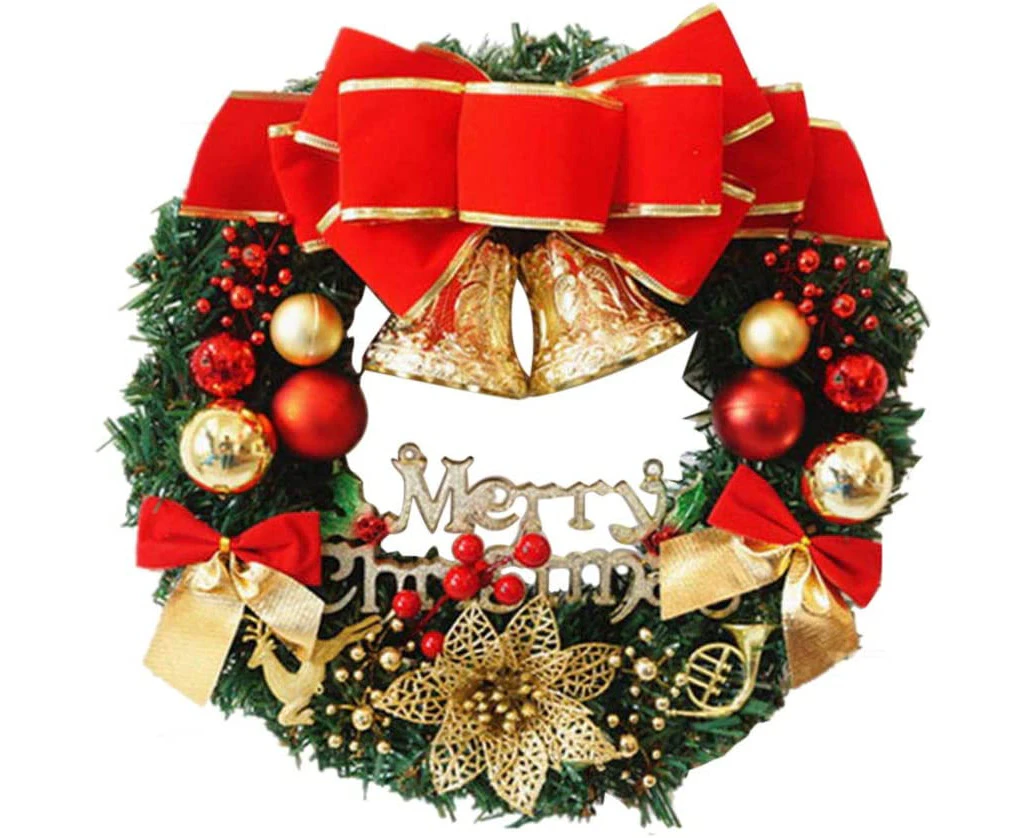 Creative Christmas Door Wreath Christmas Garland Wreaths 30CM