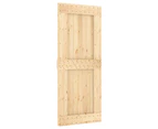 vidaXL Sliding Door with Hardware Set 85x210 cm Solid Wood Pine