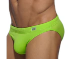 Addicted Basic AD Swim Brief ADS097 Lemon Green