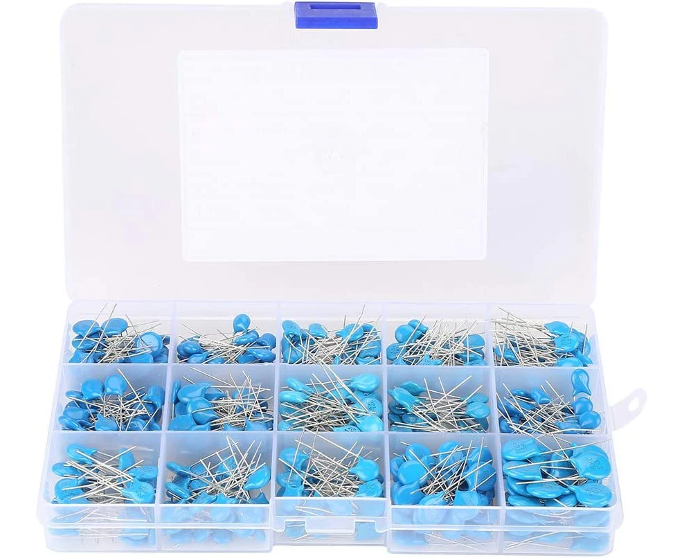 450Pcs 100Pf-10000Pf Capacitor Capacitor Kit Ceramic Capacitor High Voltage Dip Ceramic Capacitor Assortment Kit