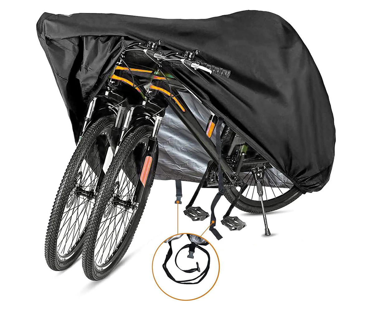 1 pcs Bike Cover for 2 or 3 Bikes - Outdoor Waterproof Bicycle Covers - 210D Ripstop Material Offers Constant Protection for All Types of Bicycles