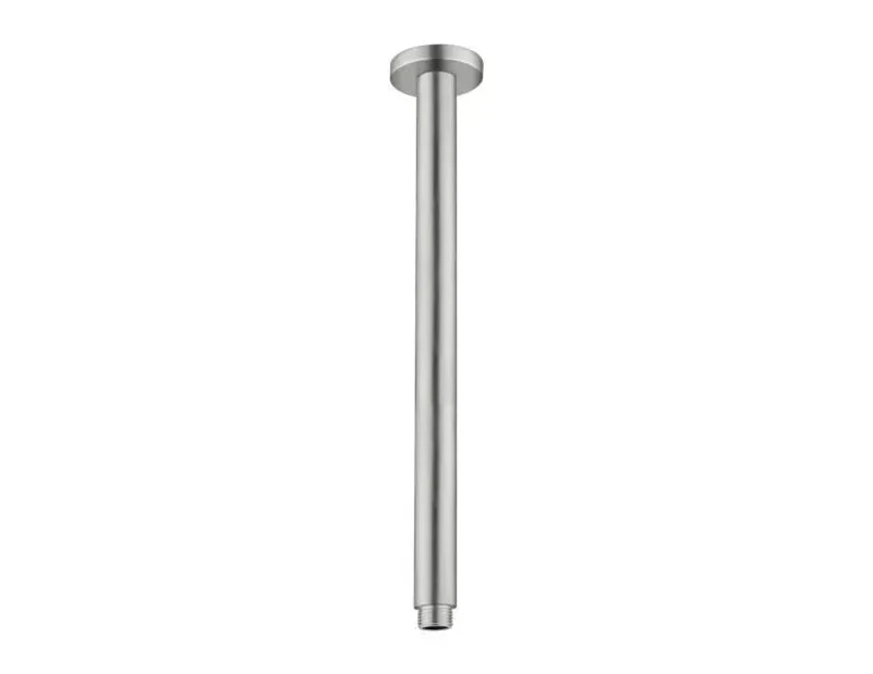 ROUND Ceiling arm 300mm length - Brushed Nickel