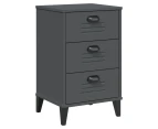 vidaXL Bedside Cabinet VIKEN Anthracite Grey Engineered Wood