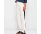 Target Active Straight Leg Fleece Trackpants - White