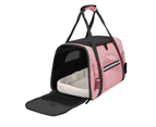 Cat Pet Carrier Travel Carrier Pet Bag for Small Medium Cats Pink