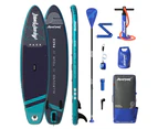 Aquaplanet PACE SUP Package | Stand Up Inflatable Paddle Board Kit | 10’6″ Long - Teal & Midnight