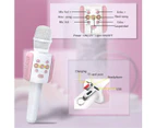 Wireless Bluetooth Karaoke Microphone with LED Light, Kids Karaoke Machine,Handheld Wireless Microphones with Speaker, Microphones Birthday Home Party for