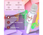 Wireless Bluetooth Karaoke Microphone with LED Light, Kids Karaoke Machine,Handheld Wireless Microphones with Speaker, Microphones Birthday Home Party for