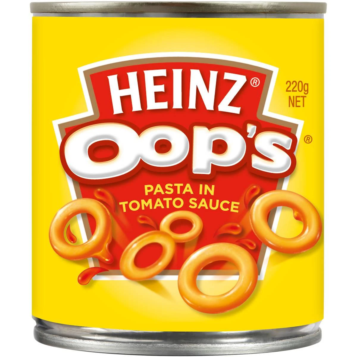 Heinz Oops Spaghetti Pasta In Tomato Sauce Can 220g