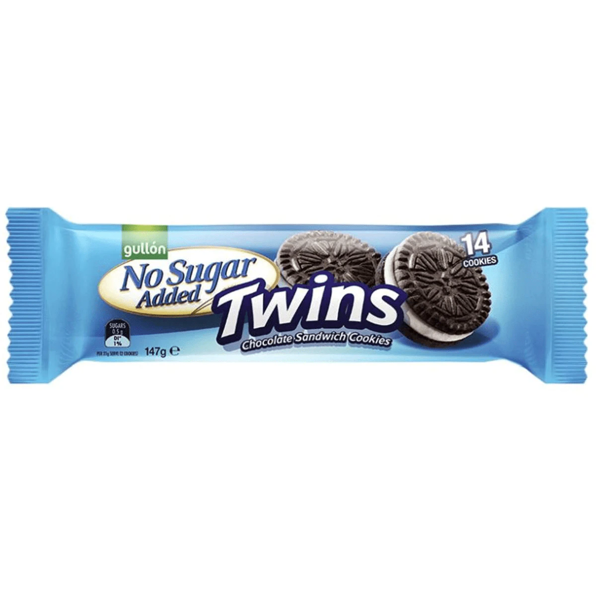 Gullon No Sugar Added Chocolate Twins Biscuits 147g