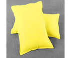 1000TC Wrap Around Elastic Fitted Sheet Set Double Queen King Super King Size Bed - Yellow