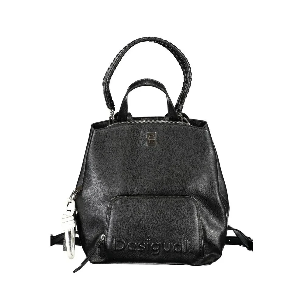 Desigual Black Polyethylene Backpack