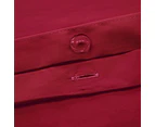 3 Piece Egyptian Bed Quilt Cover Set 950 Thread Count - Red