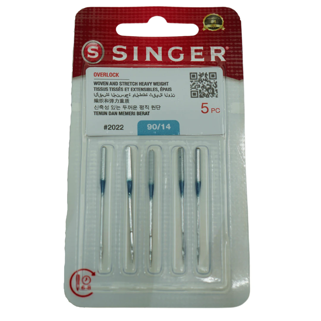 SINGER(R) Overlocker Needles for 14SH, 14T, 14HD - NG2022-ASST-5 Overlocker Needles