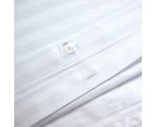 3 Piece Bed Quilt Cover Set with Duvet Cover 680 Thread Count - Striped White