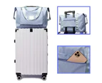 Folding Travel Bag Unisex Lightweight Handbag Waterproof Large Capacity Portable - Purple