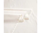 Cream White Cotton Sheet Set