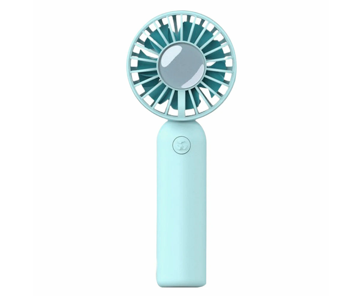 Mini Portable Fan, Dual Motor Powerful Hand-Held Fan, 3-Speed Personal Small Desktop Fan,Blue