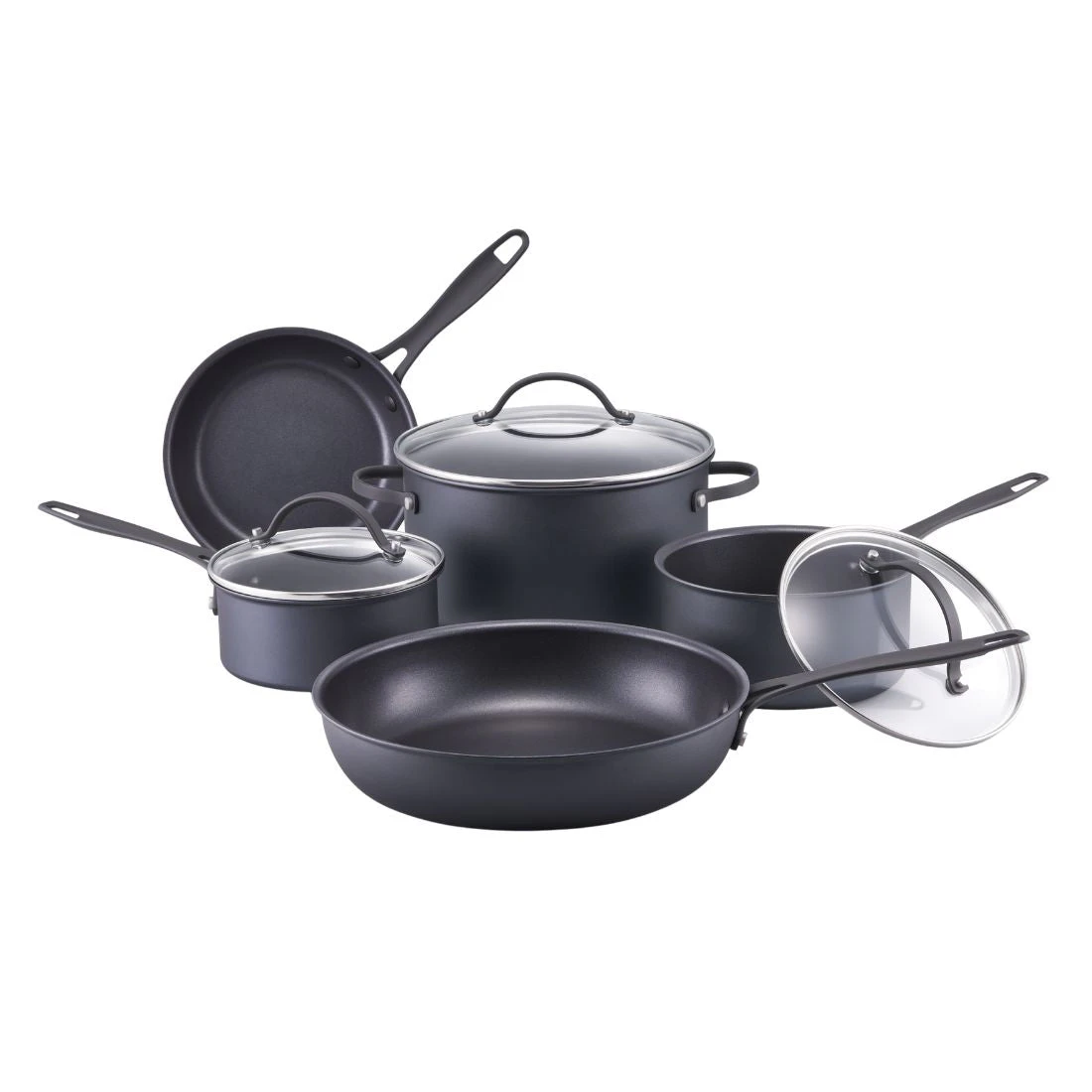 RACO Eclipse Nonstick Induction 5 Piece Cookware Set Matte Black