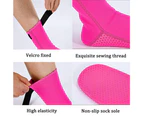 QYORIGIN-Neoprene Diving Socks 3mm Ultra Premium Water Fin Socks Snorkeling Socks with Adjustment Straps for  Swimming Boarding and Water Sports-Rose red