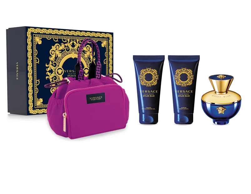 Versace Dylan Blue Pour Femme EDP 100ml 4 Piece Gift Set