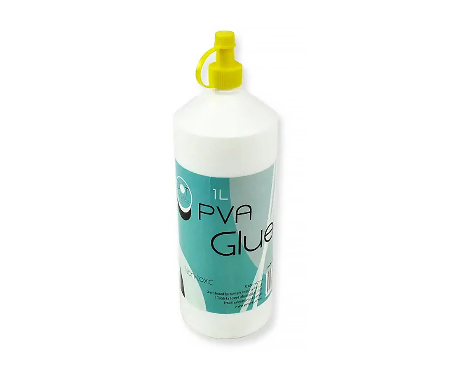 [2PK] Pva Glue, 1 Liter, Non-Toxic, Dries Clear, Comes In A Squeezy Bottle For Easier Use, Less Messy, Flexible Use, , Suitable As Wallpaper & Paper Adhesi