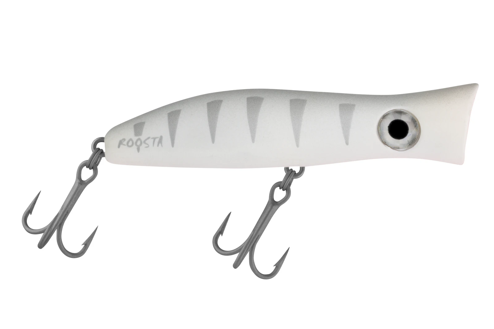 Halco Roosta Popper 105 Hard Body Surface Fishing Lure #H91 Silver Shadow