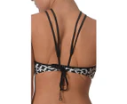 Seafolly Kasbah High Neck Tank Bikini Top - Black & White