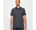 Target Striped Polo Shirt - Black