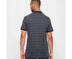 Target Striped Polo Shirt - Black