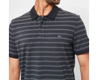 Target Striped Polo Shirt - Black