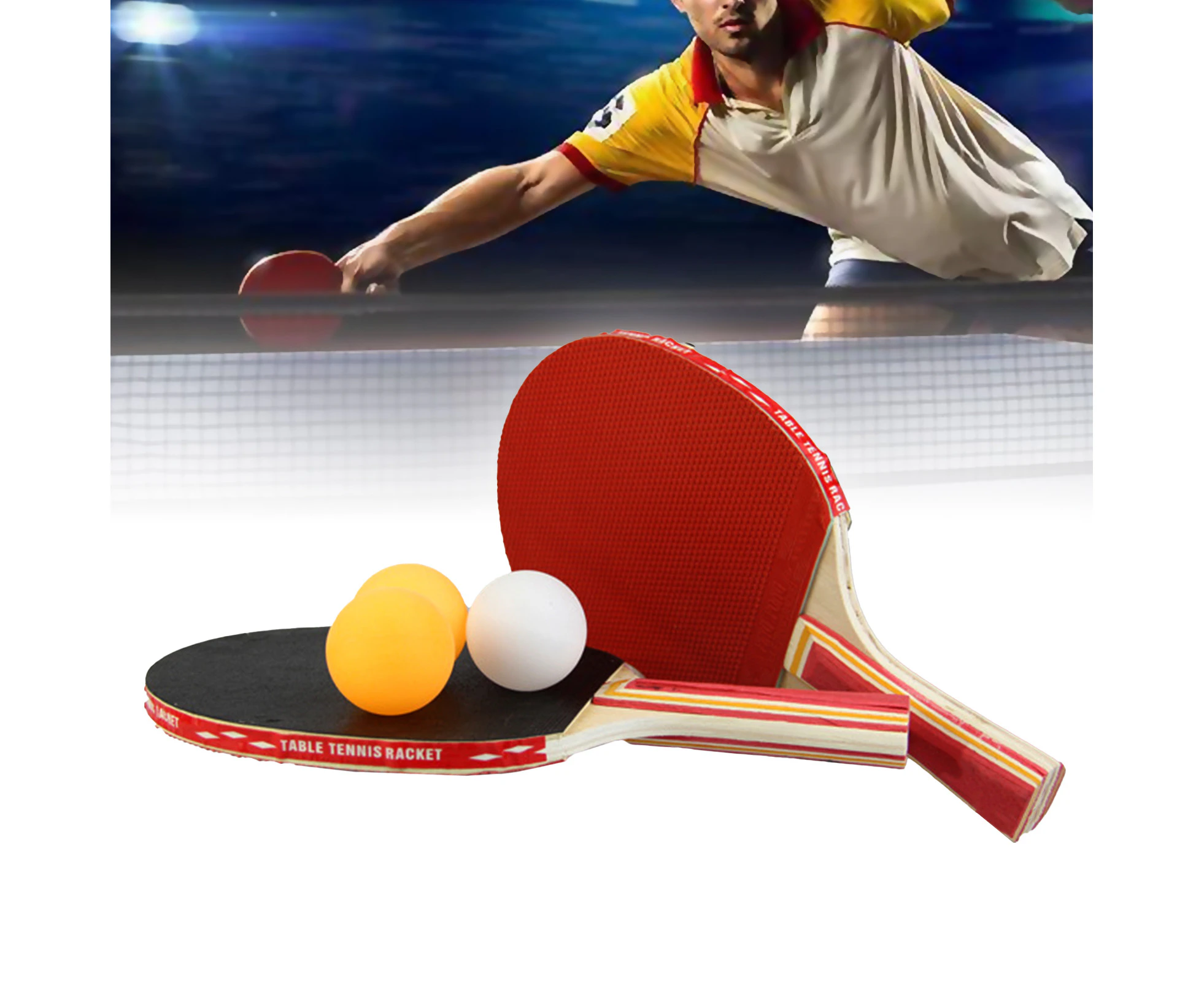 1Set Professional Portable Entertainment Training Ping Pong Racket for Beginners