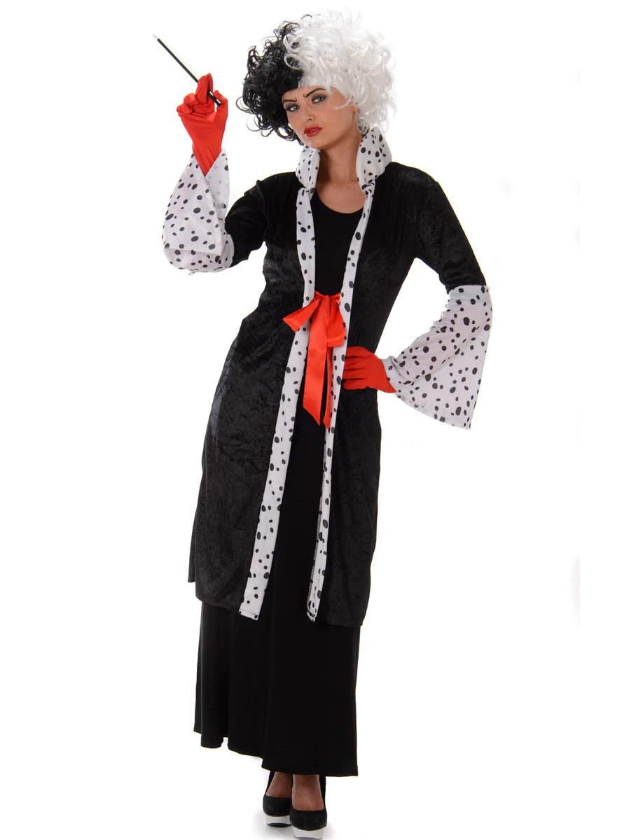 Madame Evil Womens Cruella De Vil Costume Womens