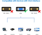 Male to male VGA cable for computer monitor, 1080p high resolution