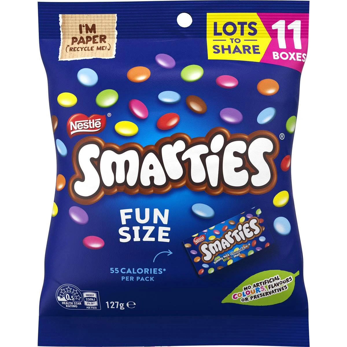 Nestle Smarties Chocolate Candy Fun Size 11 Pack