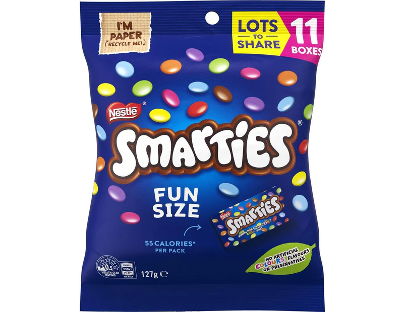 Nestle Smarties Chocolate Candy Fun Size 11 Pack