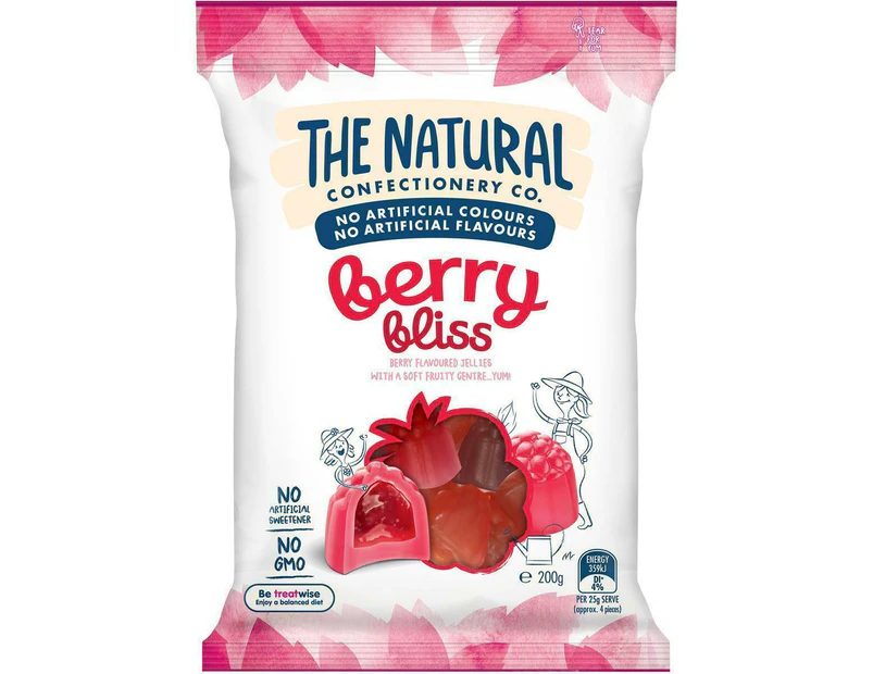 The Natural Confectionery Co Berry Bliss Gummies Bag 200g