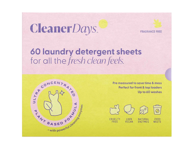 Laundry Detergent Sheets - Fragrance Free x60