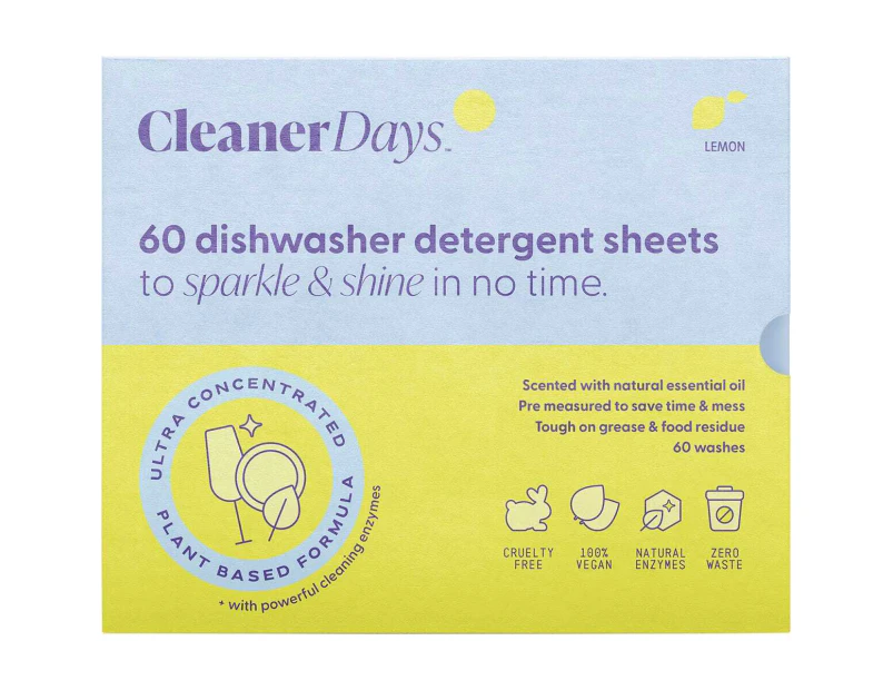 Dishwasher Detergent Sheets - Lemon -x60