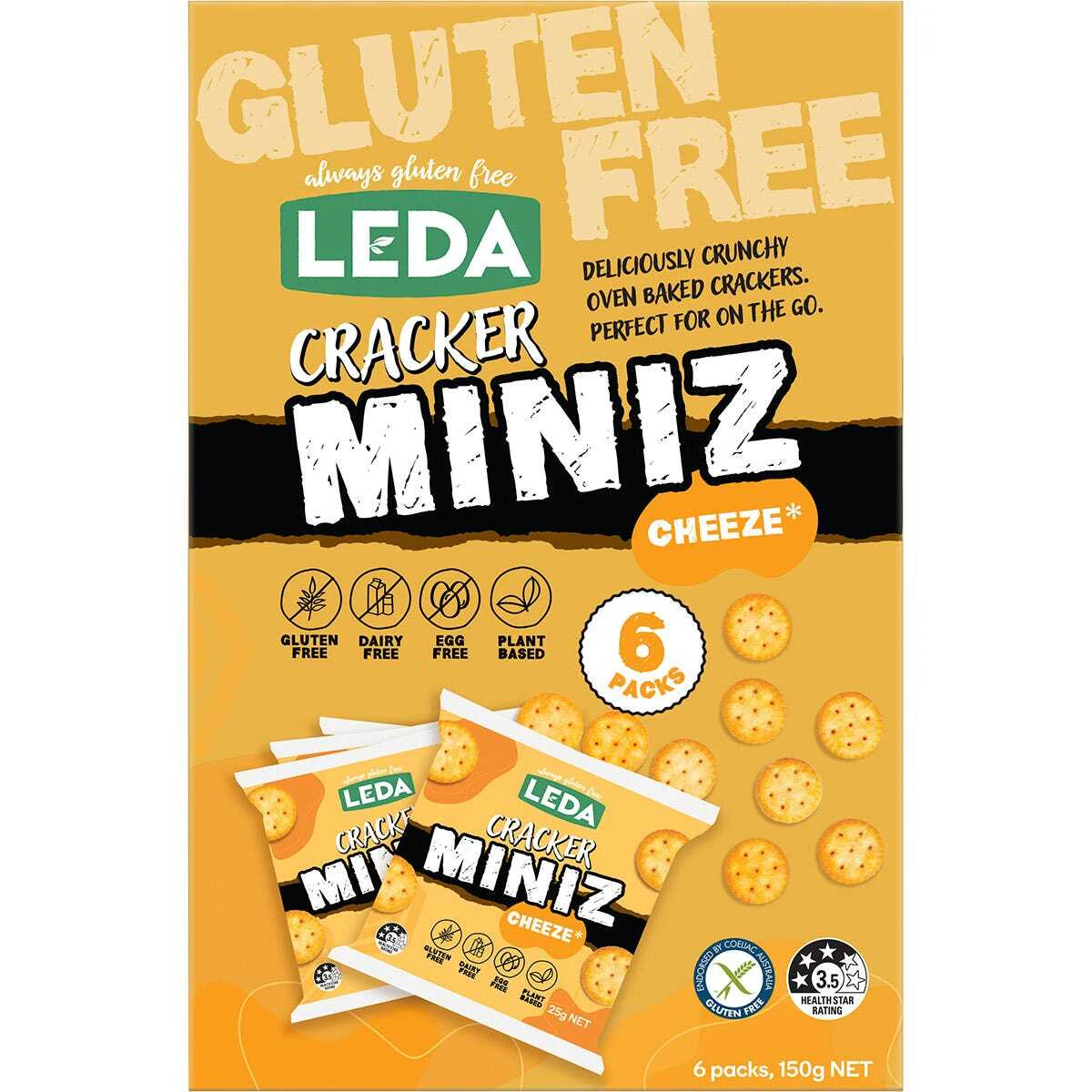 Natural Cracker Miniz Multipack - Cheeze (6x150g)