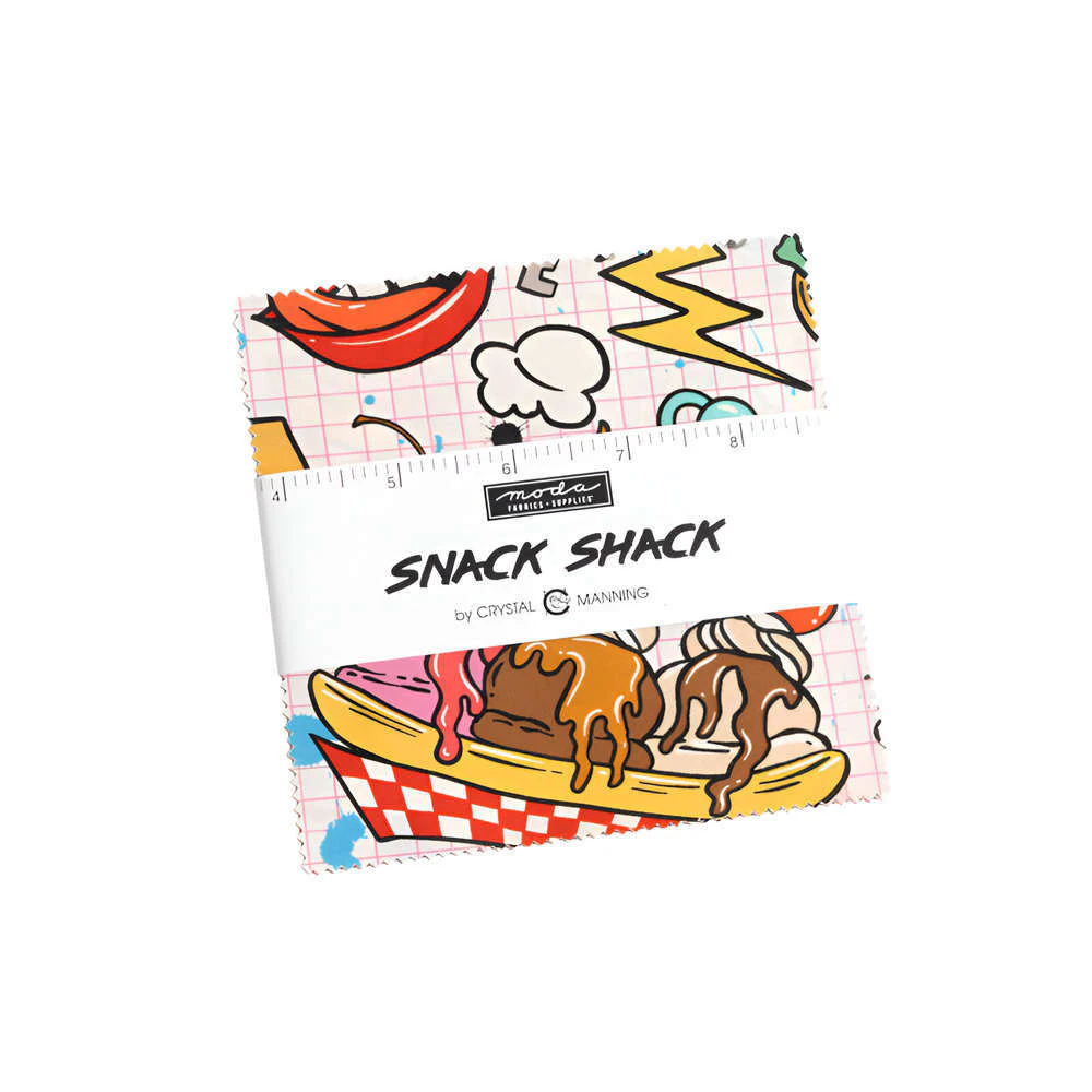 Moda Snack Shack Charm Pack 5" Squares Fabric by Crystal Manning Quilting Sewing